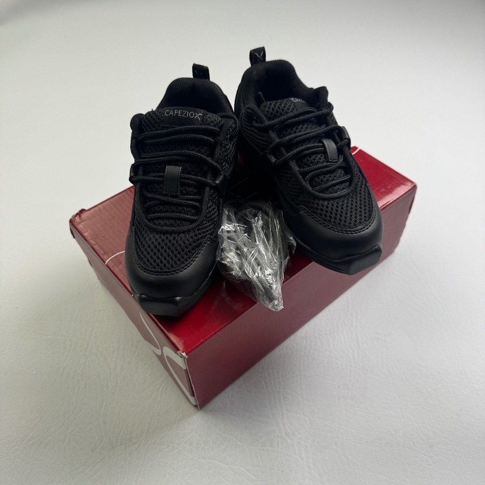 Capezio Kids DS11C Fierce Dansneaker Black Dance Shoes Size 12.5 NEW